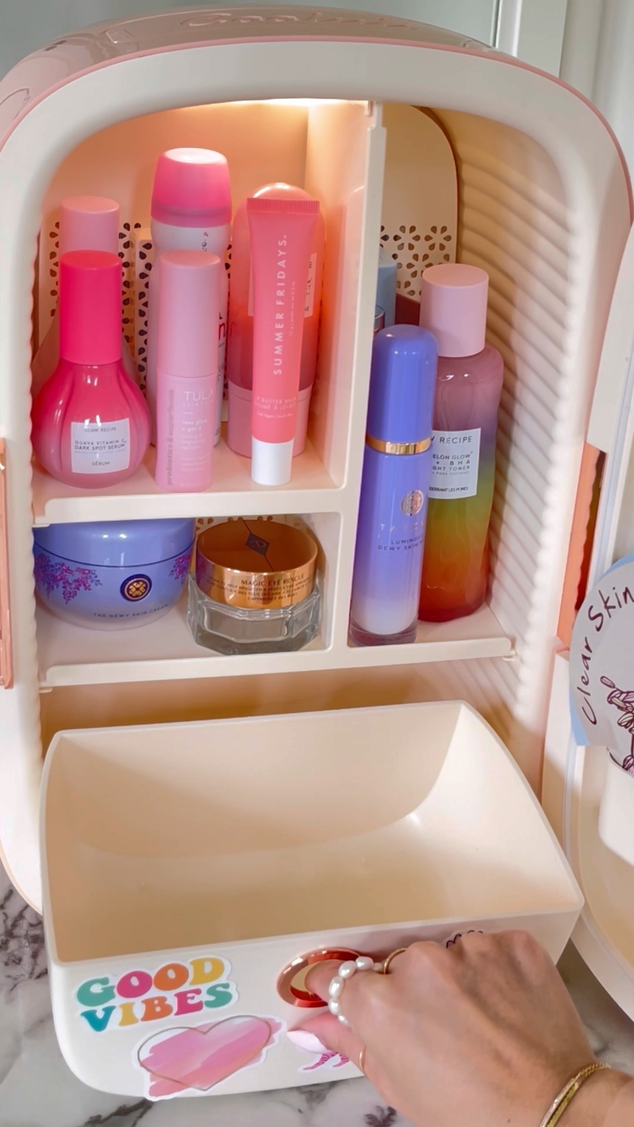 Literally the best! Wish I got one sooner. Skincare fridge is a must if you want your makeup/skincare products to last longer and it stays cool to help redness and de-puff tired skin. 

#LTKbeauty #LTKFind #LTKhome