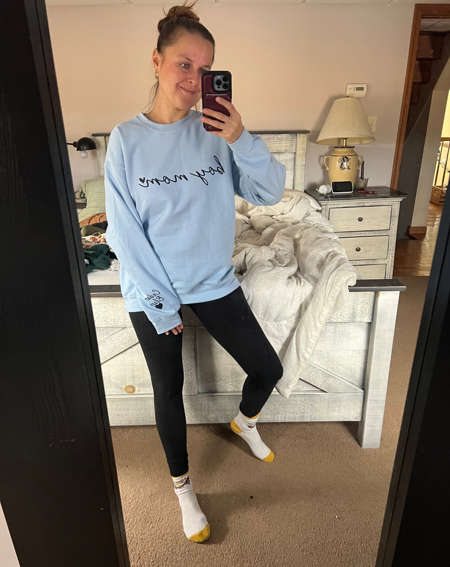 Favorite Christmas gift from my momma….my babies names on the sleeve. 🥹 

#LTKHoliday #LTKmomlife #LTKKids