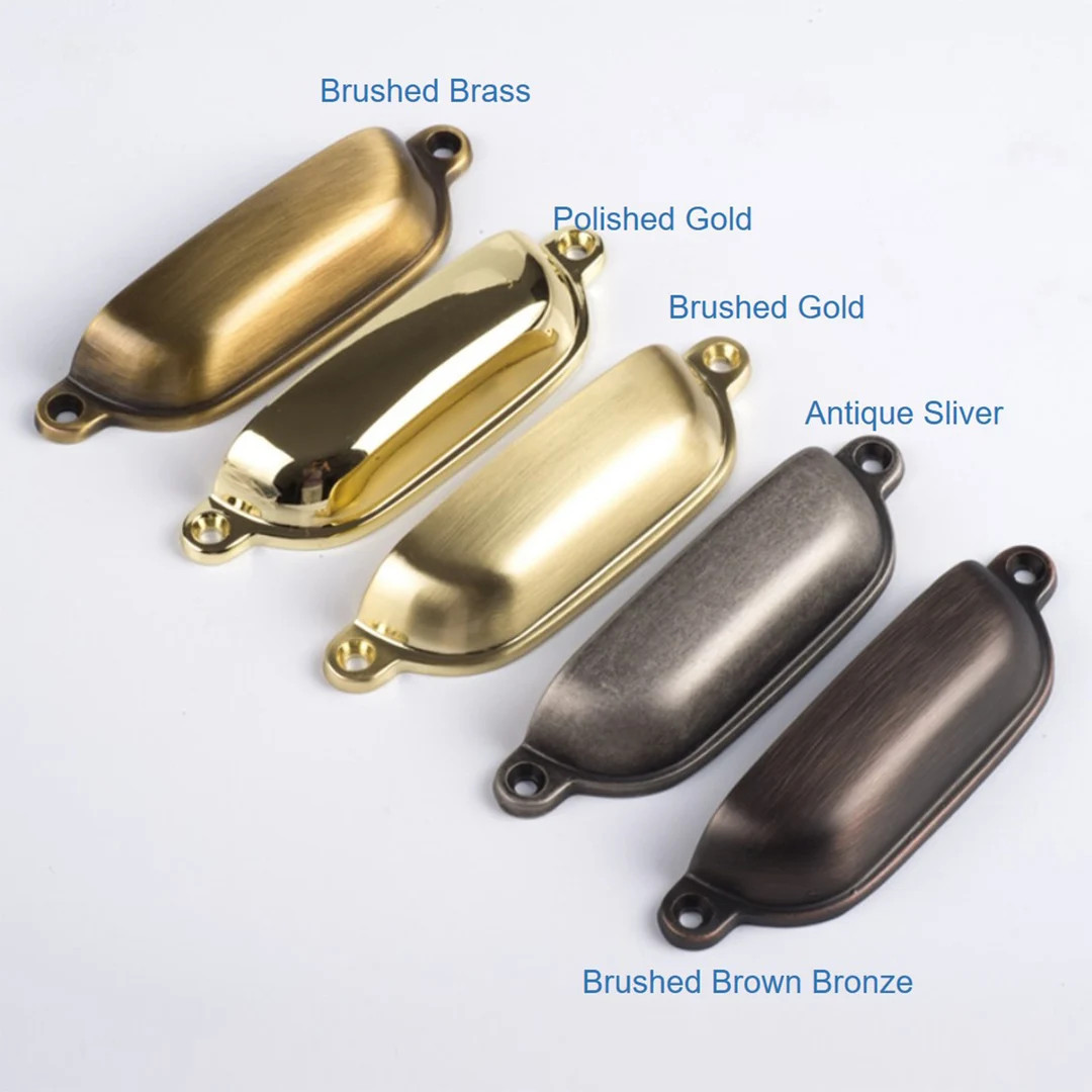 3.75" Gold Black Bronze Sliver Chrome Cup Cabinet Pulls /Cup Drawer Pulls / Cabinet Door Pulls /K... | Etsy (US)