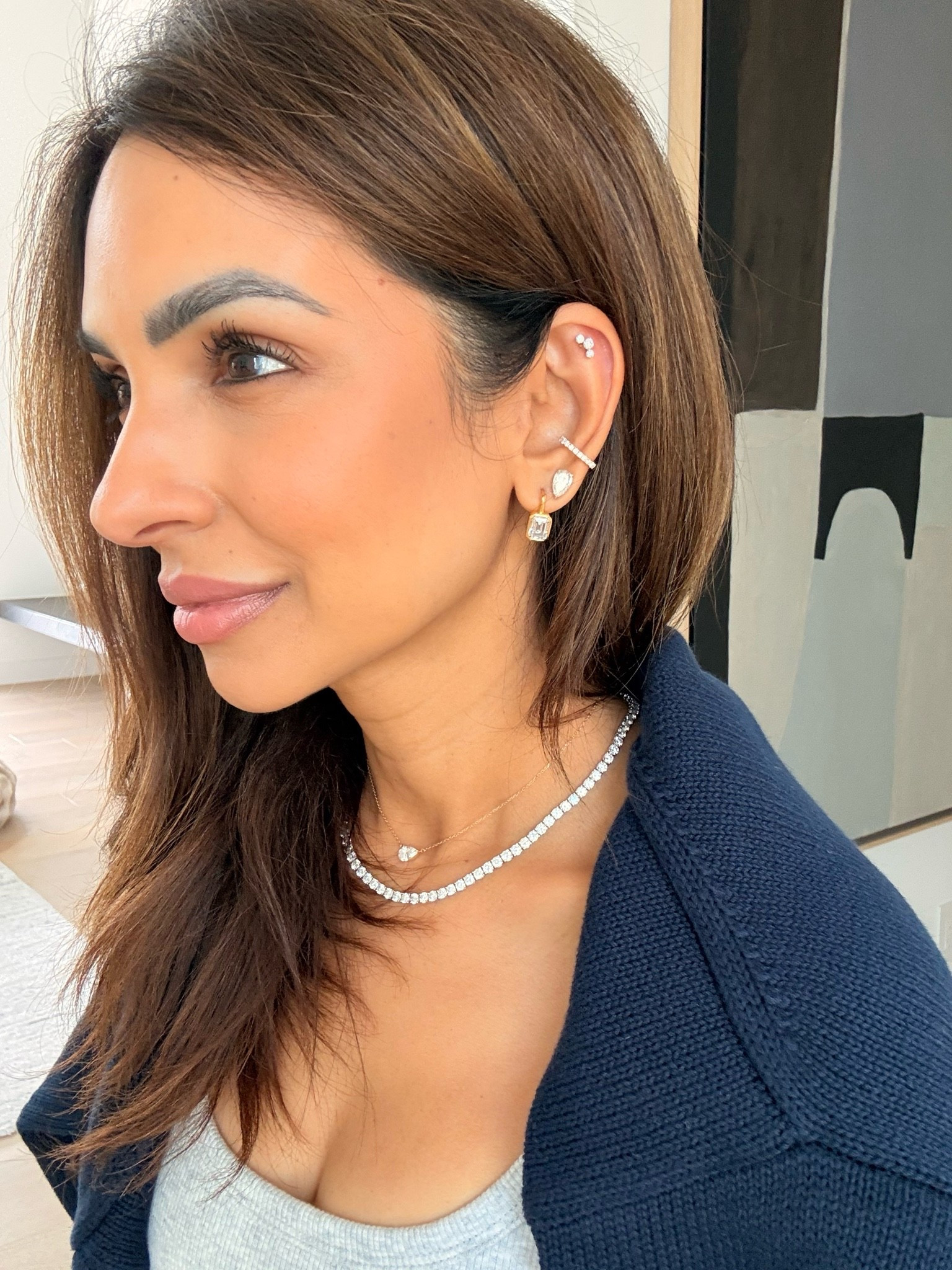 I love these new drop style earrings 😍 the perfect addition to my stack! Wearing the petite/smallest size in the earrings!

#LTKOver40