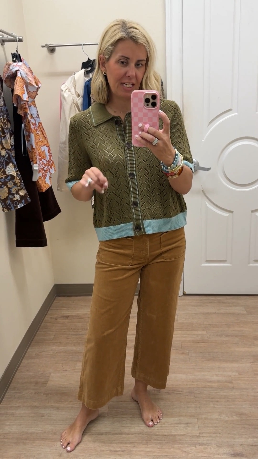 Color combo I’m loving! Yall these pants are a must buy! 
Sweater - small
Pants - 4P

#LTKOver40 #LTKSeasonal #LTKSaleAlert