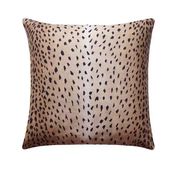 Classic Black Antelope Fawn Deer Print Linen Pillow | Land of Pillows