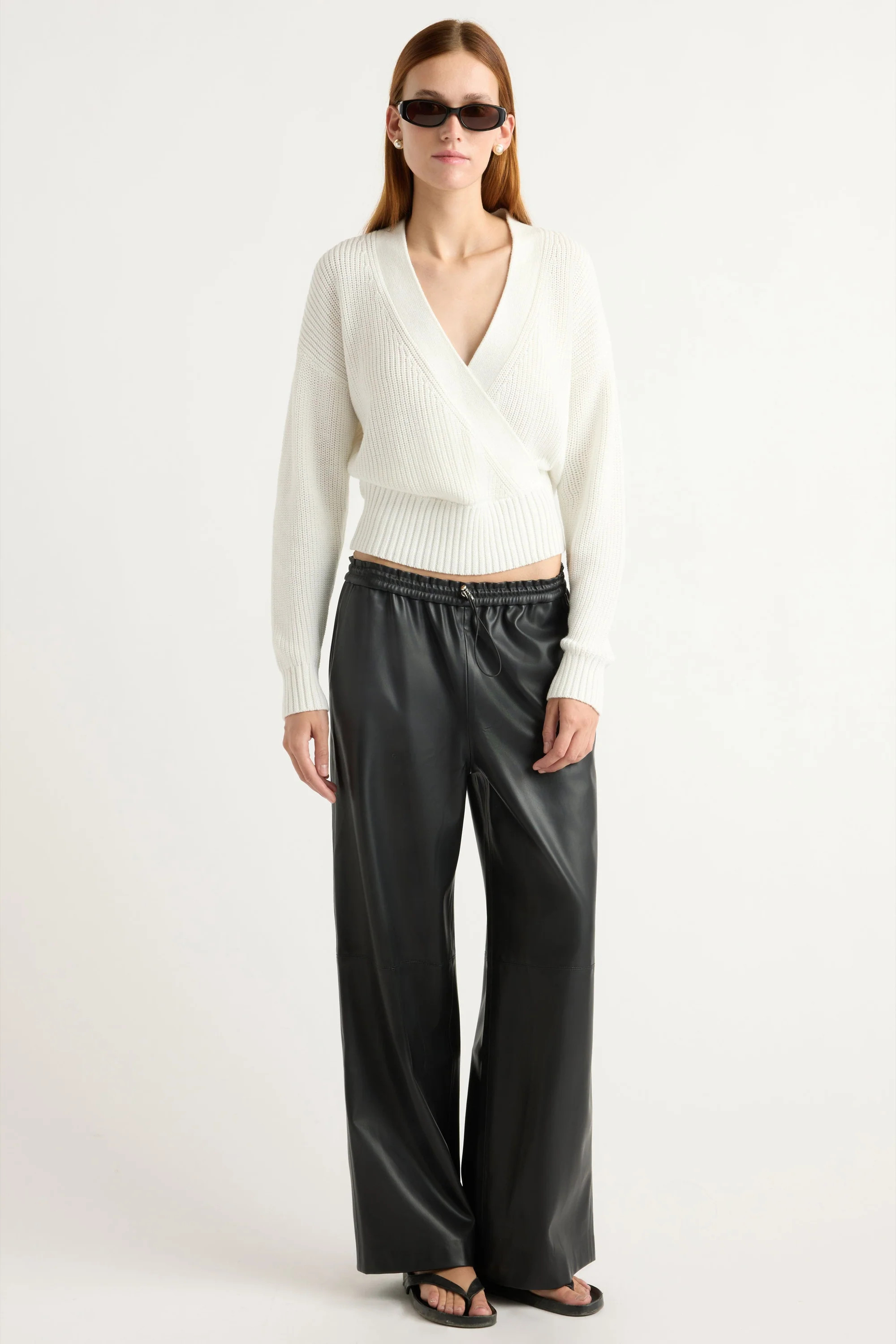 Lianne Vegan Leather Stretch-Waist Pant | Modern Citizen