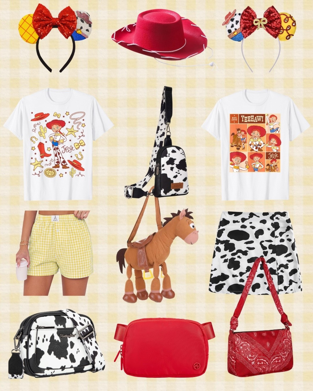 Toy Story Inspired Outfit 🤠🐄✨

I couldn’t forget Jessie! ❤️ These would be perfect for Hollywood Studios if you’re planning a trip to Disney! 🎥🎬 You could also swap out the bottoms for red gingham or denim shorts. I’ll link some options below! ￼

Part 10 in my Disney inspired outfit series! You can check out the others in my “Disney Outfits” post collection on LTK. (Including several other Toy Story characters!)

Keywords: Disney parks, Disney World, Disney Land, Disney Costume, theme park, Disney Cruise, Disney Character, Women’s Clothing, Jessie, cowgirl, Toy Story, Pixar, Spring, spring break, Hollywood Studios

#disney #womensclothing #dressup #costume #disneyinspired

#LTKMidsize #LTKTravel #LTKmomlife