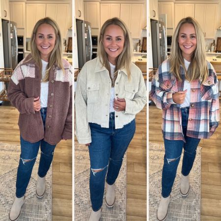 FALL PINK LILY HAUL + 30% OFF Sitewide during the LTK Fall Sale!
 👀 Sell-out risk is HIGH, so don’t wait! 
My midsize fall outfit picks: Stone Corded Raw Hem Jacket, Mauve Sherpa Plaid Jacket, Pink Multi Oversized Plaid Shacket.  I am wearing a Large in all three fall outerwear pieces. Great for a winery day, pumpkin patch or fall family photos!

#fallfashiontrends #ltkmidsize #size10influencer #midsizefallfashion #midsizefalloutfits pink lily code pink lily fall shacket outfit sherpa jacket

#LTKstyletip #LTKSale #LTKmidsize
