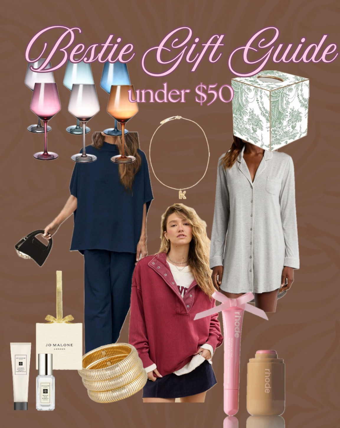 Bestie gift guide under $50 / affordable Christmas gifts for her / gifts for friends / gift exchange / Christmas wish list / affordable gift guide 

#LTKHoliday #LTKGiftGuide #LTKFindsUnder50