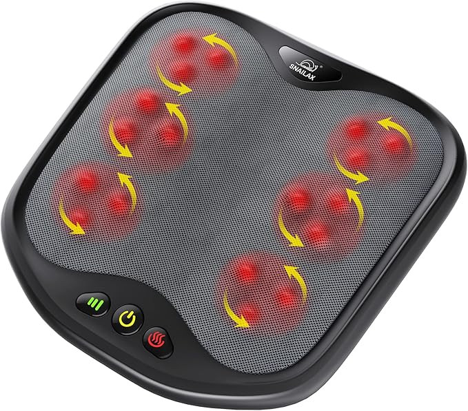 Amazon.com: Snailax Shiatsu Foot Massager with Heat- Washable Cover Kneading Foot & Back Massager... | Amazon (US)