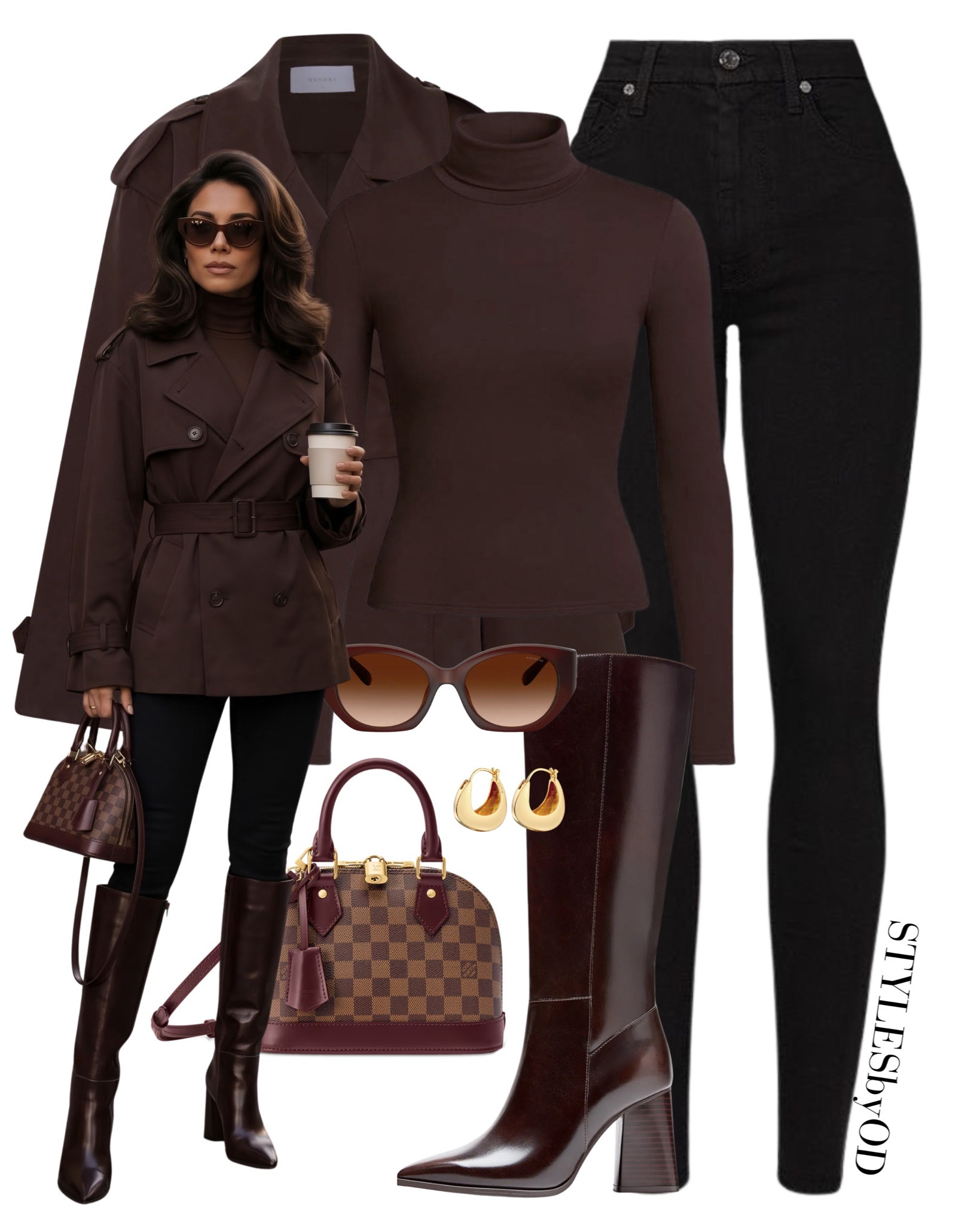 Chocolate Brown Fall Chic✨🤎

The ultimate monochrome autumn outfit for a sleek, sophisticated and elevated look

Tags: Chocolate Brown Outfit, Autumn Trench Coat, High Waisted Black Jeans, Knee High Leather Boots, Fall Capsule Wardrobe, Old Money Aesthetic, Minimalist Street Style, Fall Fashion Hauls