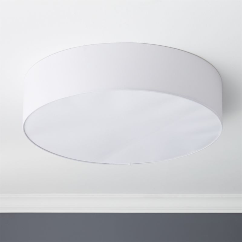 Drum Flush Mount Light 34" + Reviews | CB2 | CB2