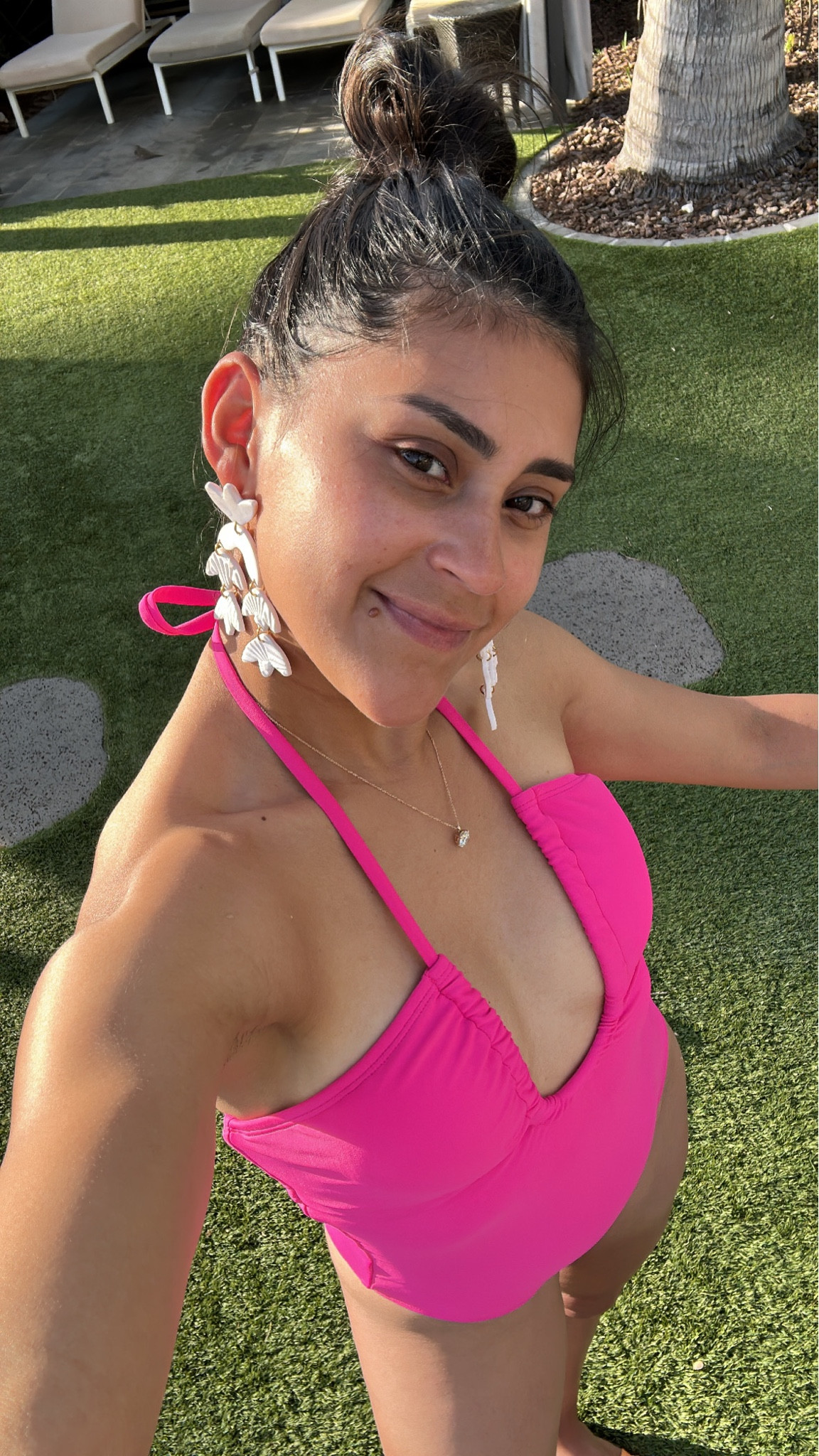 Hot PINK swim under $50! 