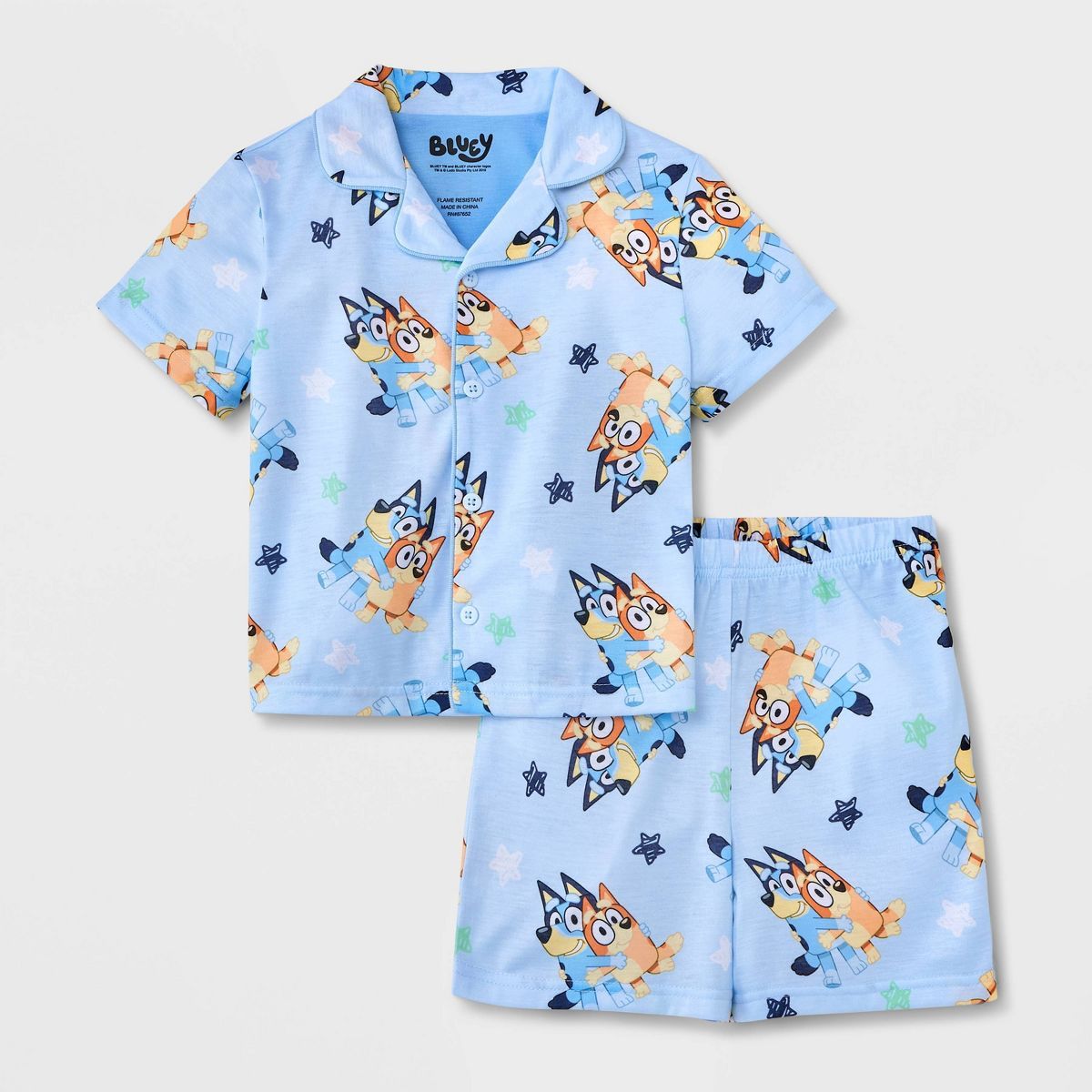 Toddler Boys' 2pc Bluey Pajama Set - Blue | Target