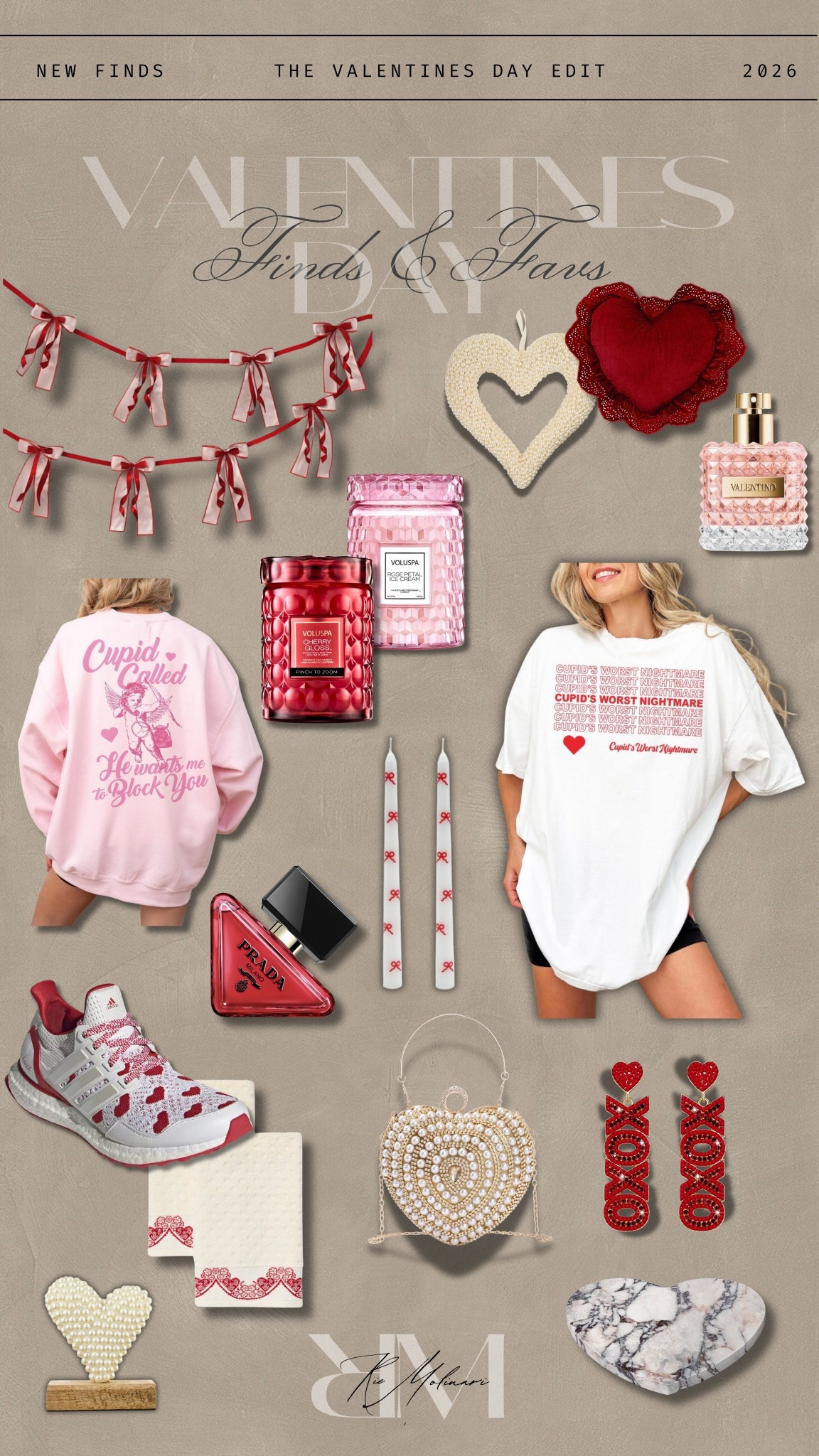 Valentine’s Finds & Faves 🤍💋

Sweet with a little edge 💌
This Valentine’s edit is full of playful hearts, cozy statement pieces, cheeky graphic tees, romantic home accents, and pretty details that feel equal parts flirty and effortless. Perfect for Galentine’s, self-love season, or decorating with a little Valentine charm ✨

Everything linked here 🤍

valentine’s day finds, valentines decor, galentines gifts, valentine aesthetic, heart decor, valentines sweatshirt, graphic tee valentines, cozy valentines outfit, valentine home decor, romantic decor, pink and red decor, self love gifts, gift ideas for her, valentines fashion finds, ltk valentines edit

#LTKHome #LTKSeasonal #LTKGiftGuide