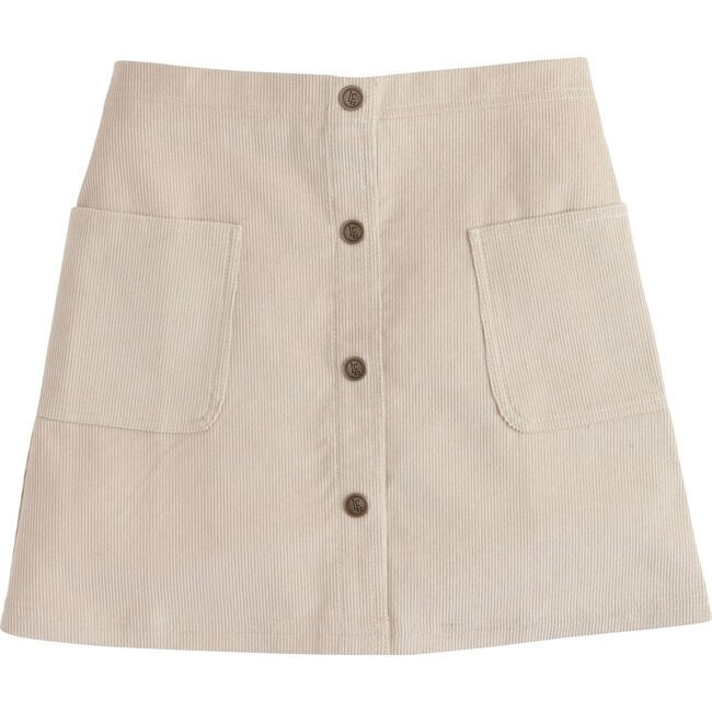 Emily Pocket Skirt, Khaki Corduroy | Maisonette