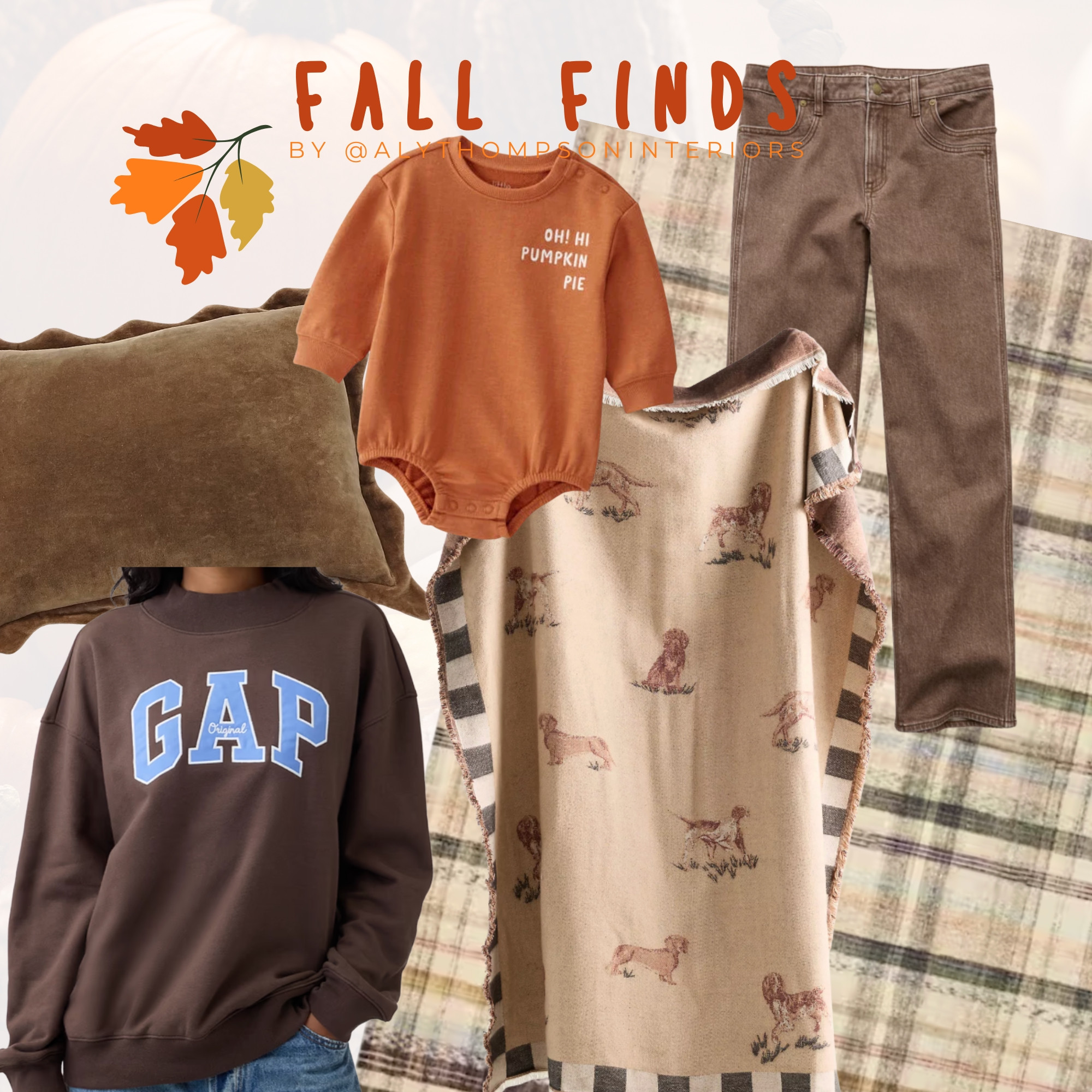 Fall Finds | Home Decor | Doormat | Fall Decor | Fall Blanket | Trending | Seasonal | Home | Clothing | Pillows | GAP crewneck | Women's Clothing | Area Rug | Throw Blanket @gapstyle @carters @Michaels @Anthropologie

#LTKSeasonal #LTKHome