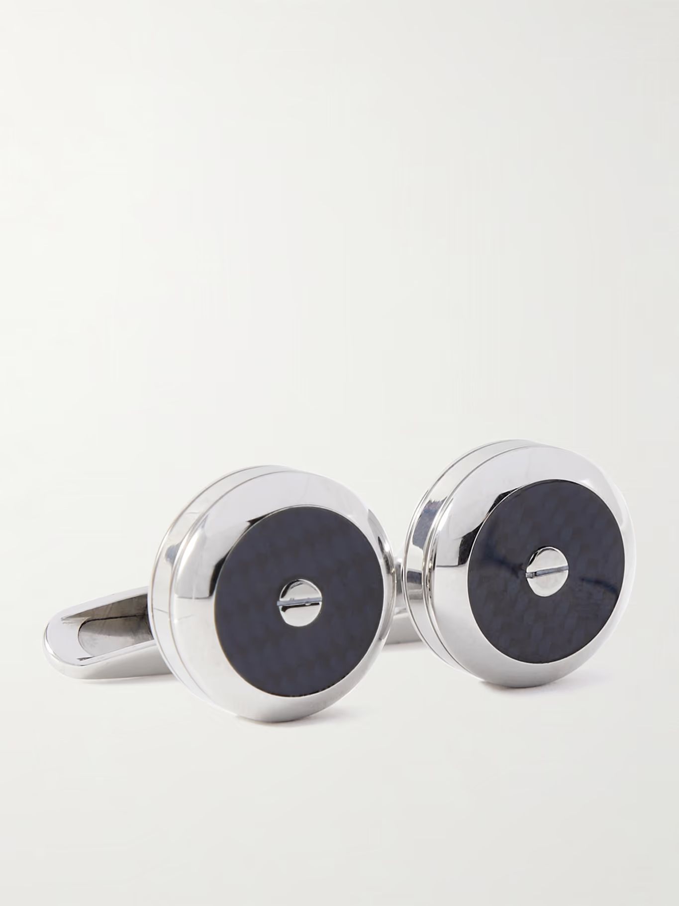Classic Racing Engraved Stainless Steel and Carbon Fibre Cufflinks | Mr Porter (US & CA)
