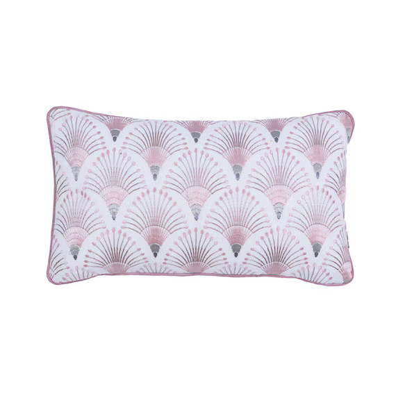 Art deco style cushion cover, 30x50cm, Embroidery cushion cover, Case pillow, Light pink pillow, ... | Etsy (US)