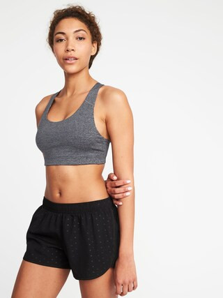 Medium Support Strappy Sports Bra for Women | Old Navy (US)