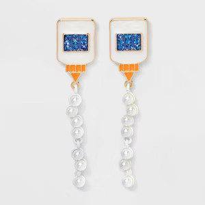 Teacher Glue Bottle with Pearls Stud Earrings - Multicolor | Target