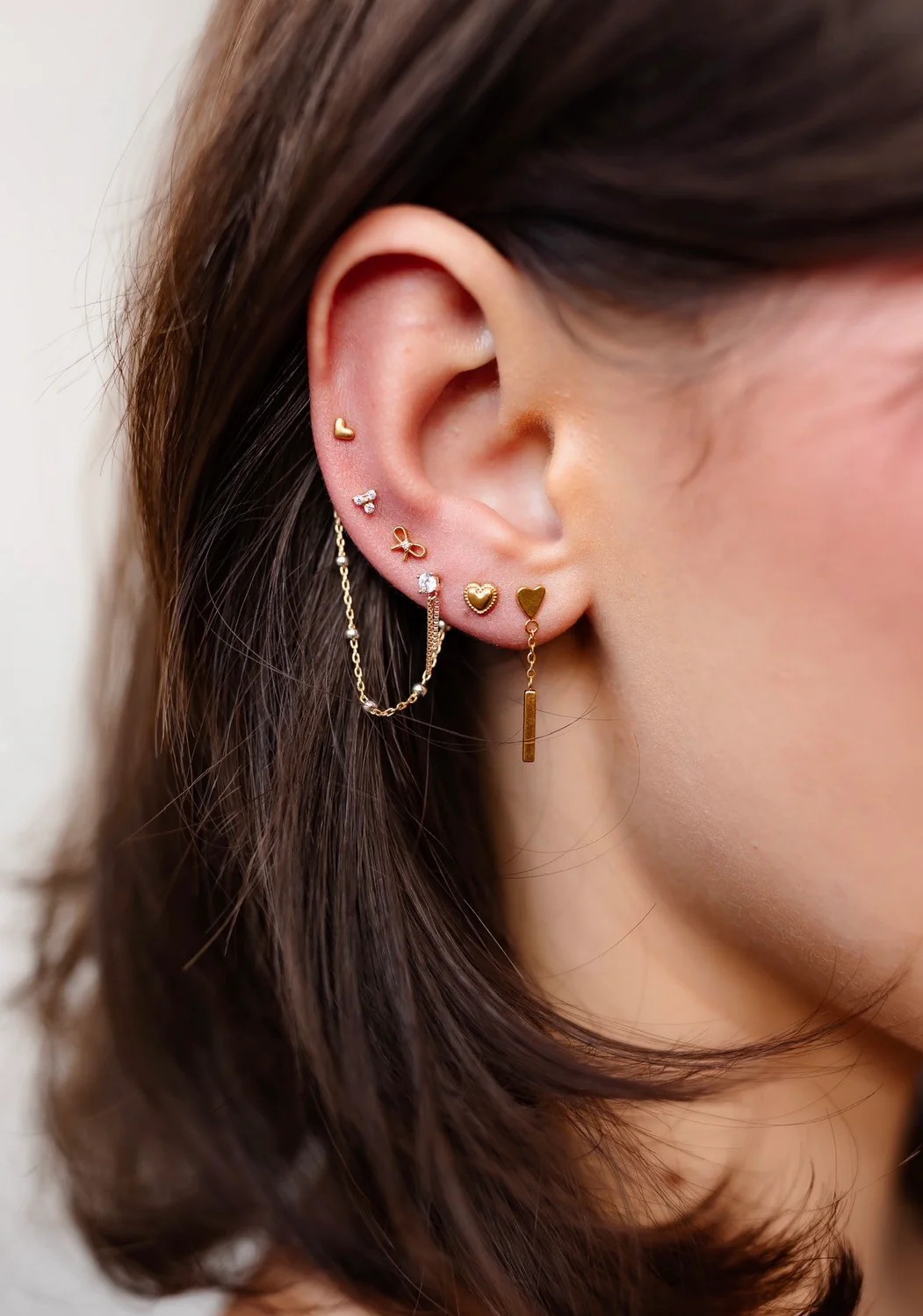 14k Diva Dangle Flat Back | Pierced by Ash Design