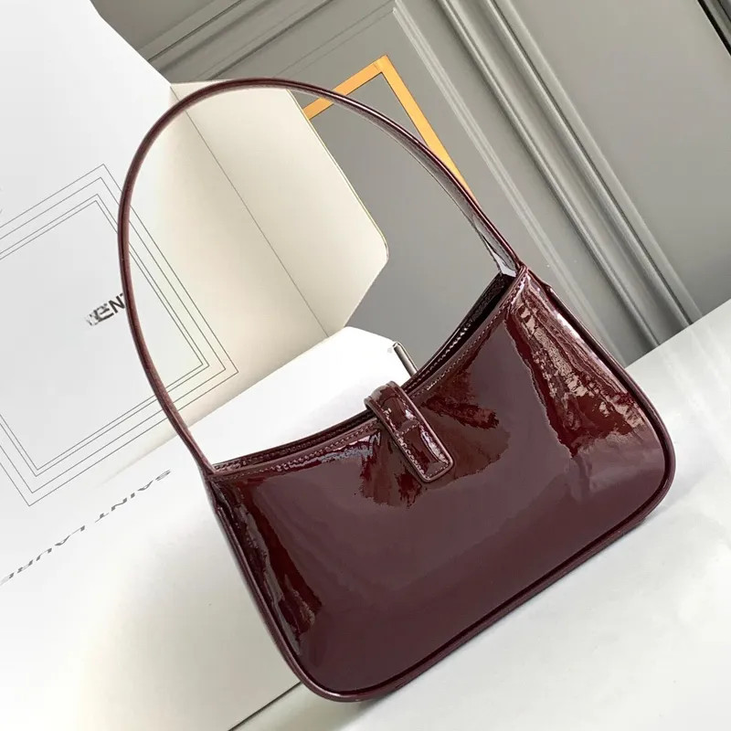 10A quality ladies makeup bag, hobo armpit bag, patent leather burgundy tote bag, crocodile print... | DHGate