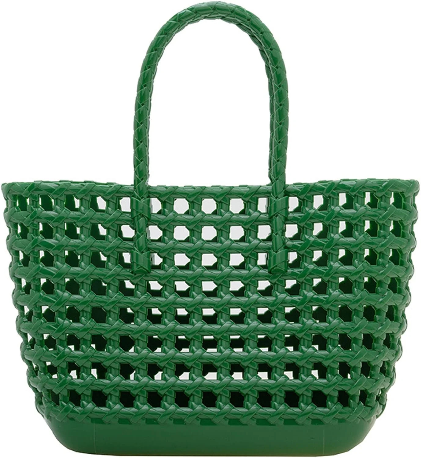 Kukuzhu Woven Jelly Bag, Rubber Tote Bag Waterproof Travel Bags for Women Washable Totes Handbag ... | Walmart (US)