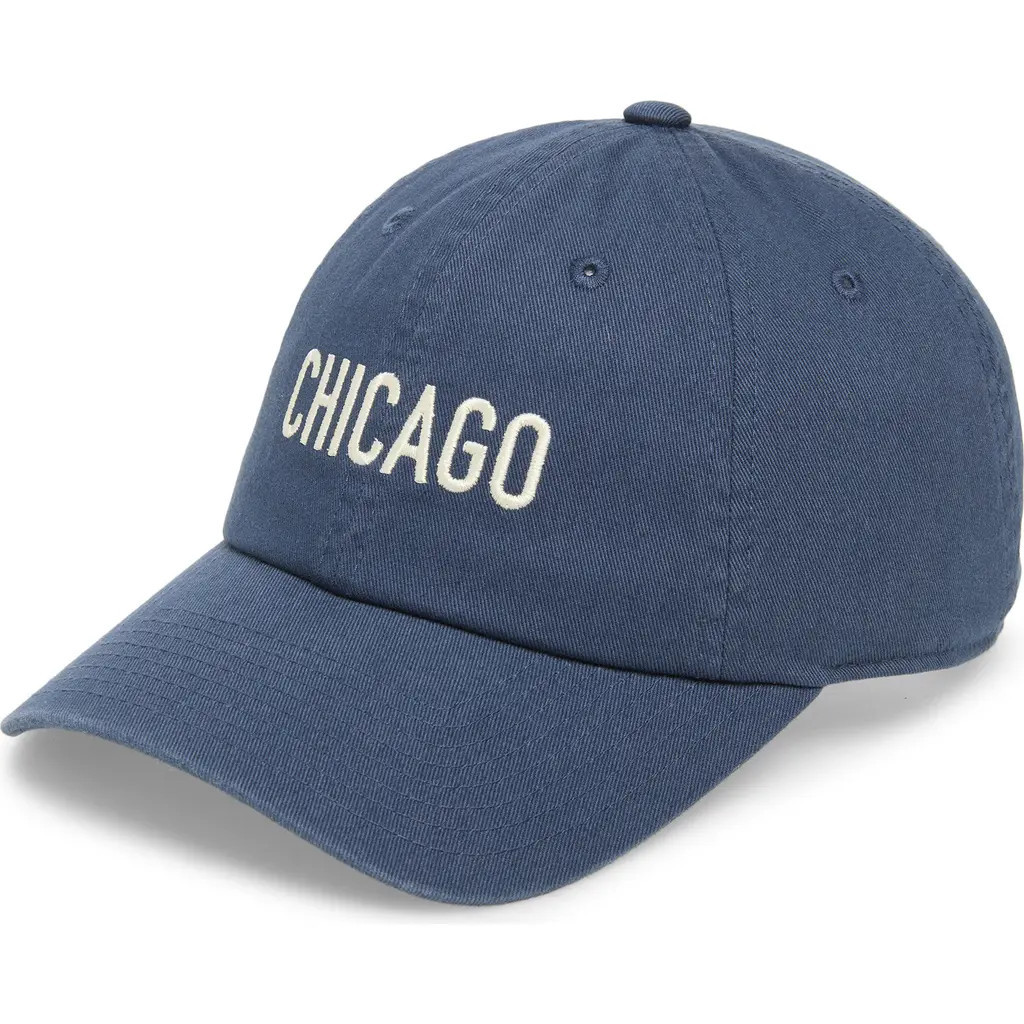 American Needle Slouch Chicago Cotton Twill Baseball Cap in Classic Blue at Nordstrom | Nordstrom