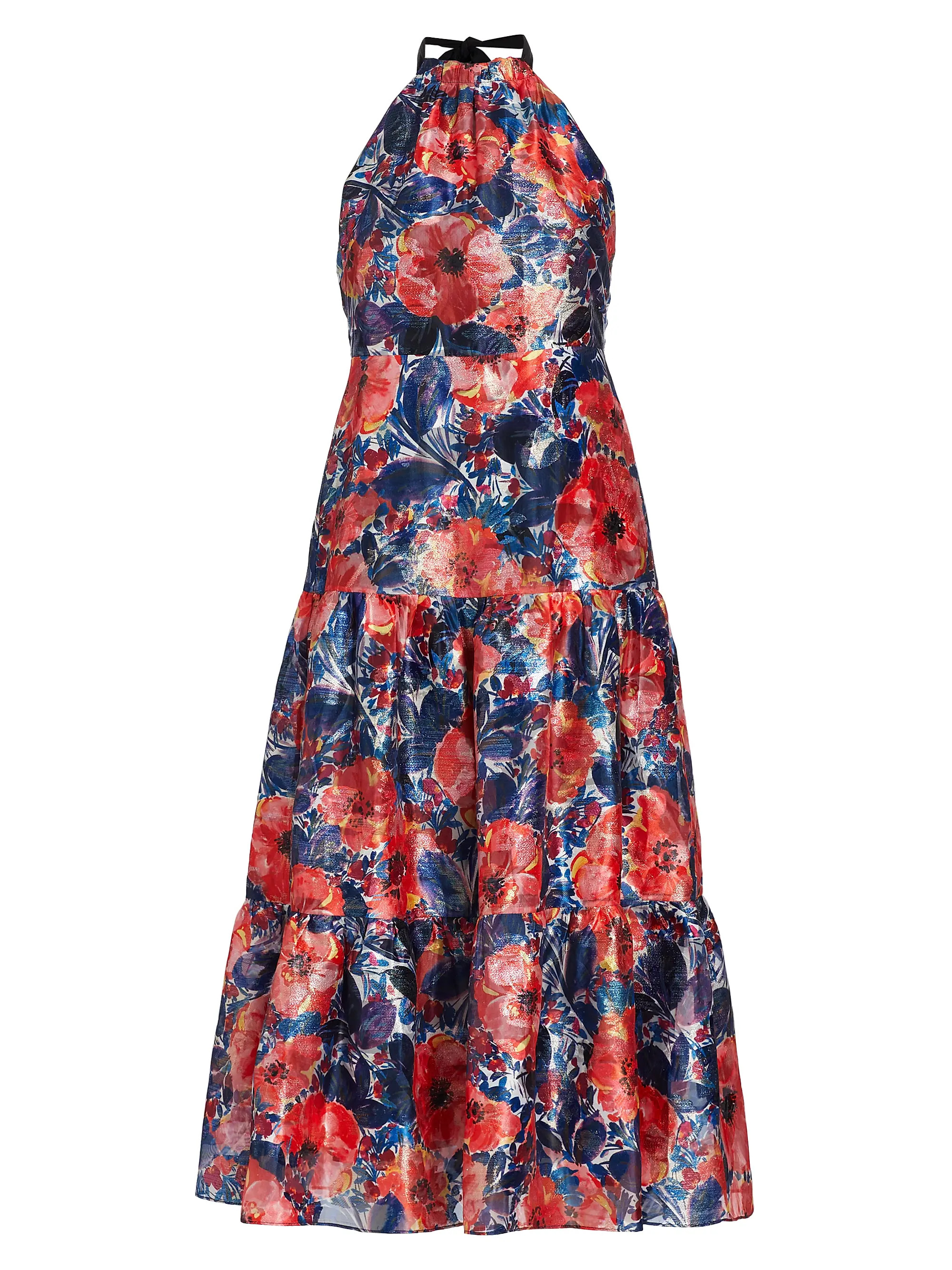 Hayden Poppy Jacquard Midi-Dress | Saks Fifth Avenue