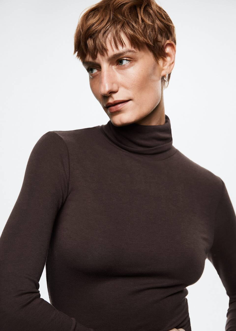 Wool long sleeve t-shirt -  Women | Mango USA | MANGO (US)