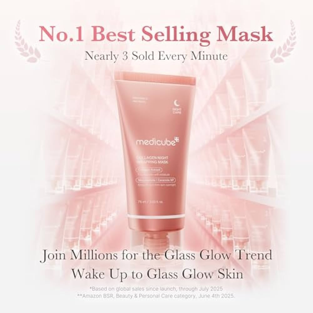 Amazon.com : medicube Collagen Overnight Wrapping Mask & Jelly Brush: Collagen Night Wrapping Pee... | Amazon (US)
