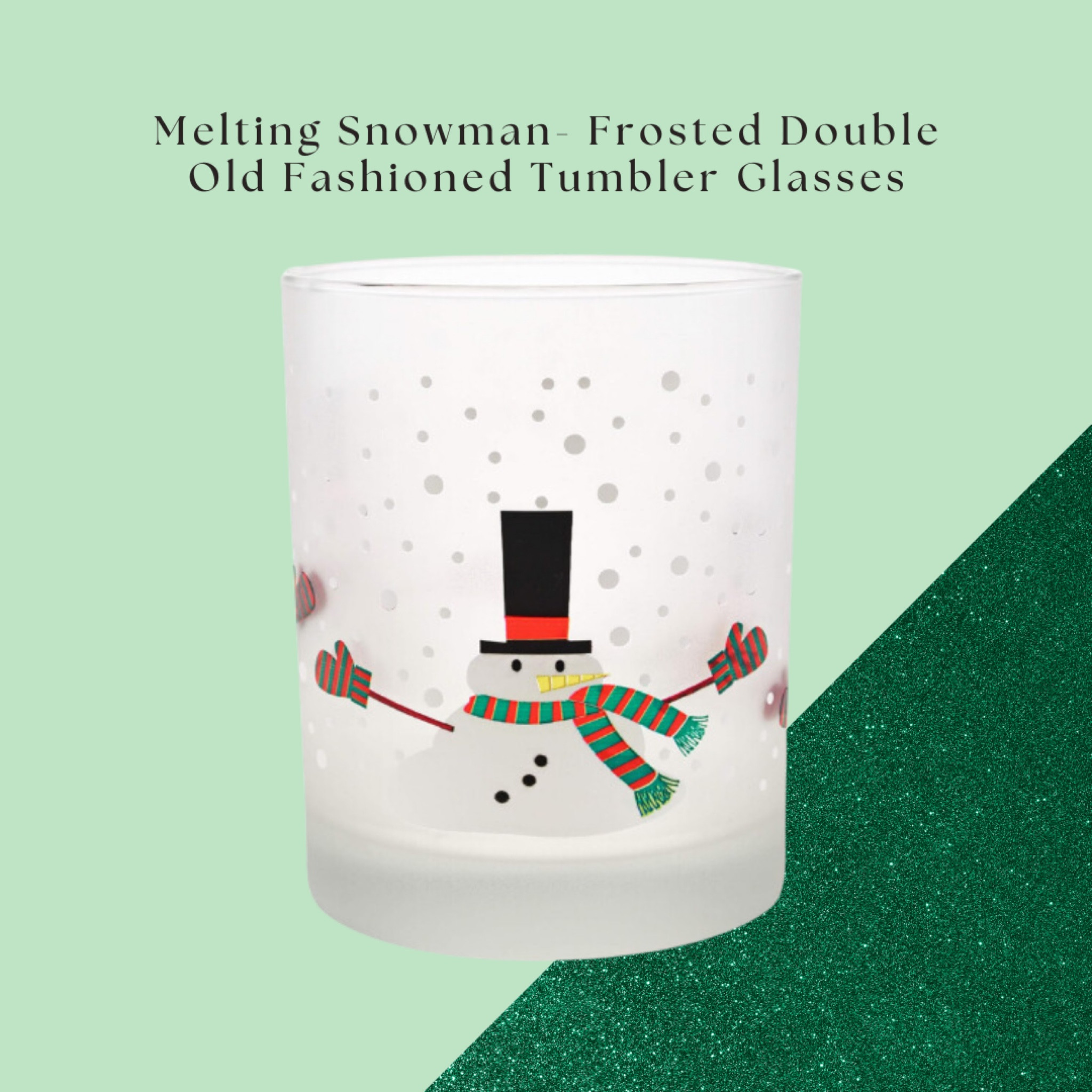Melting snowman frosted double old fashioned tumbler glasses from Amazon! Stocking stuffer. Gift ideas. Holiday Christmas decor decorations. #founditonamazon 

#LTKHoliday #LTKSeasonal #LTKGiftGuide