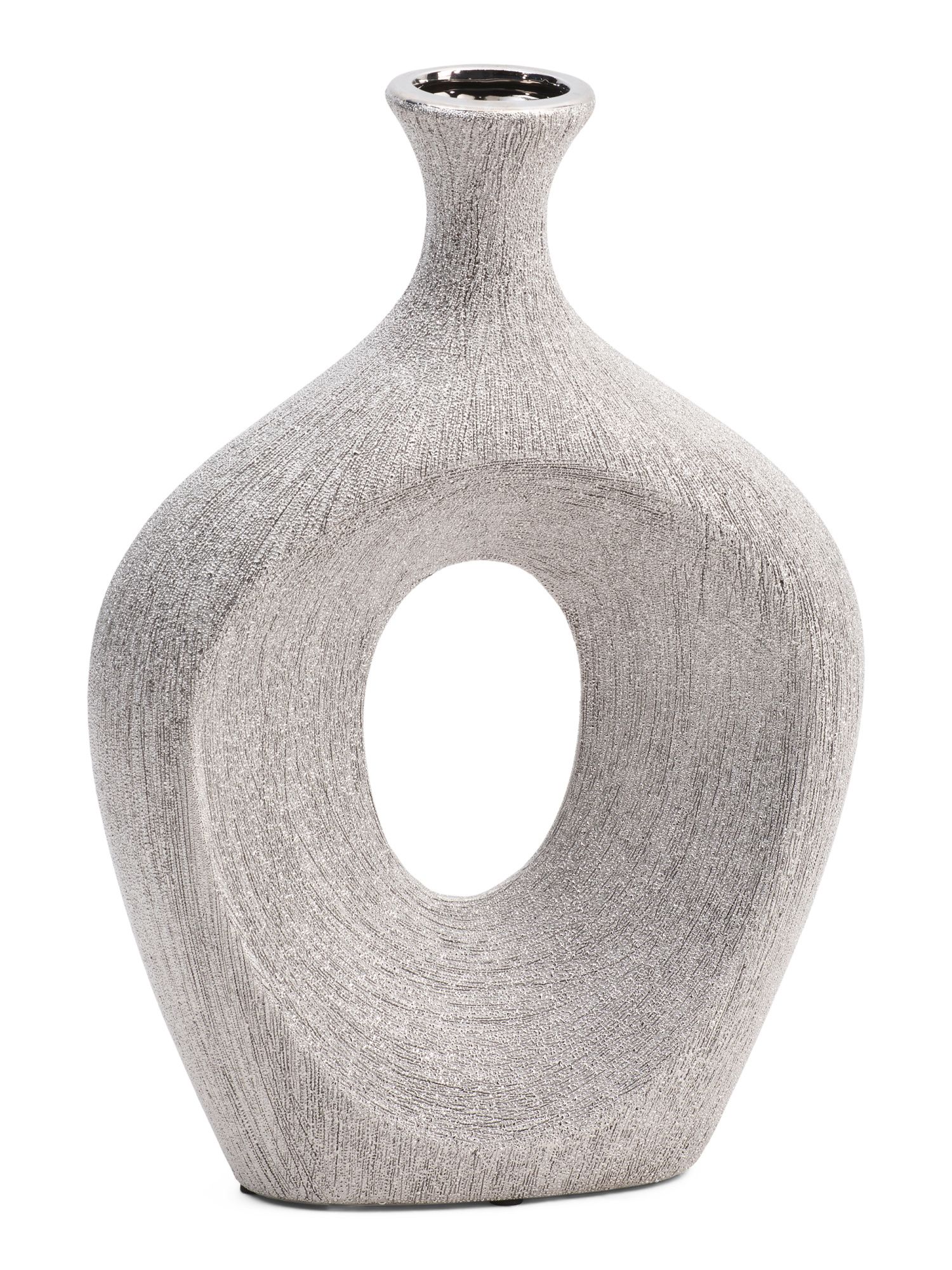 Bead Oval Cut Out Vase | TJ Maxx