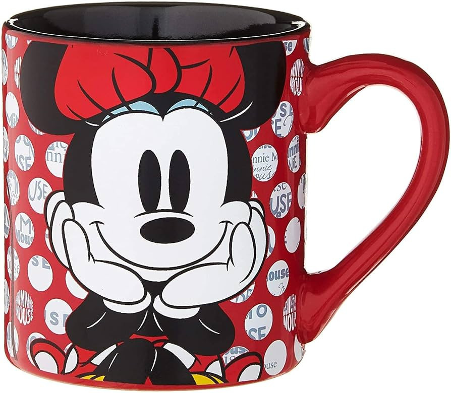 Silver Buffalo Disney Minnie Mouse Rock the Dots Ceramic Mug, 14 Ounces | Amazon (US)