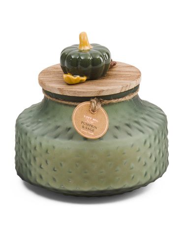 14oz Pumpkin Sage Retro Jar Candle | TJ Maxx