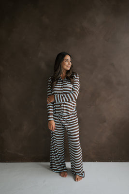 Women's Bamboo Button Up Lounge Set | Garrett | Forever French