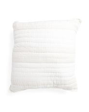 26x26 Linen Blend Sheer Striped Euro Pillow | Marshalls