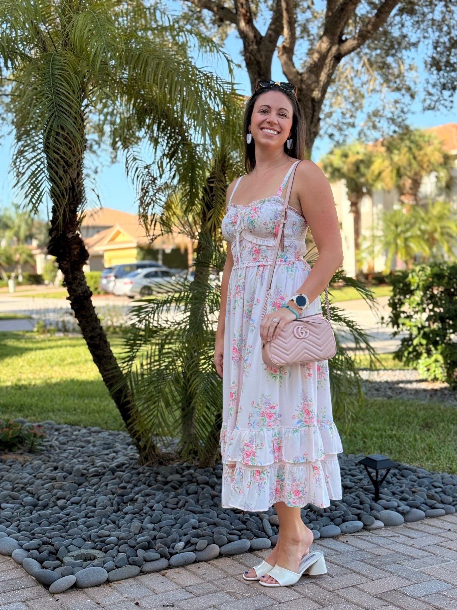Girls night out deserves a full look! I am obsessed with this dress from Amazon! How can something so cute be so affordable?!? Paired with Steve Madden shoes, Gucci bag and homemade clay earrings from a market in Charleston SC! Ready for a night out!

#LTKootd #LTKgrwm #LTKdayinmylife