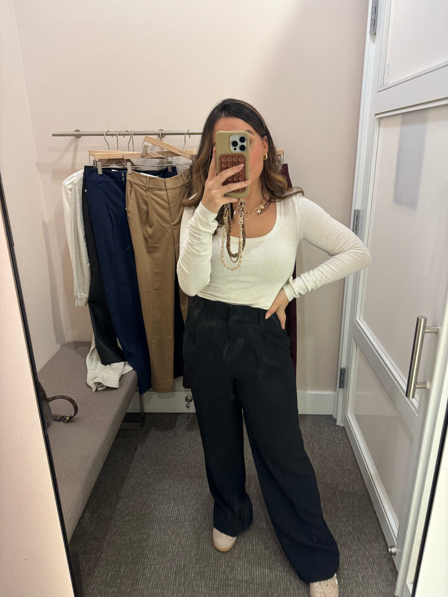 I’ve been needing black trousers! Wearing a size 4!

#LTKCyberWeek #LTKFindsUnder100 #LTKSaleAlert