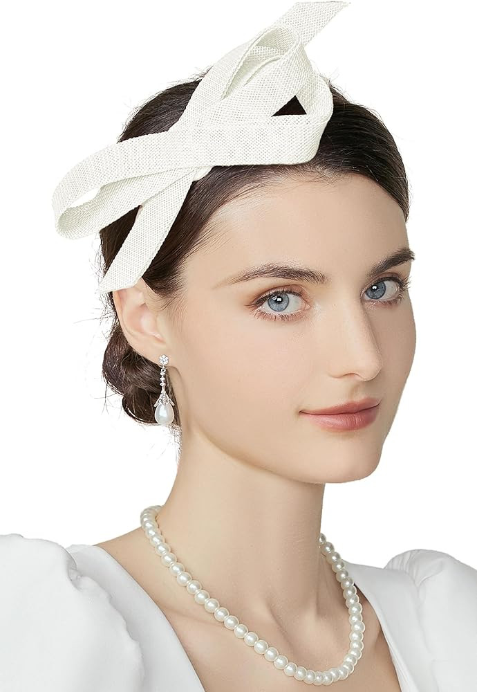 BABEYOND Fascinator Headband for Women - Tea Party Kentucky Bow Headband Derby Cocktail Wedding R... | Amazon (US)