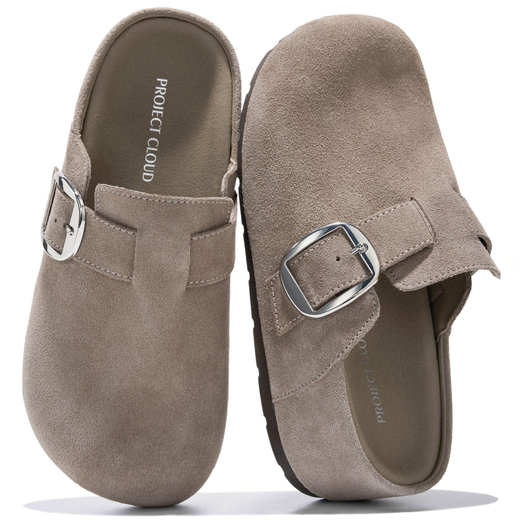 Project Cloud Women's | 100% Genuine Leather Platform Clogs | Plush & Soft Insole | Lightweight | Non-Slip - Rothera | Project Cloud