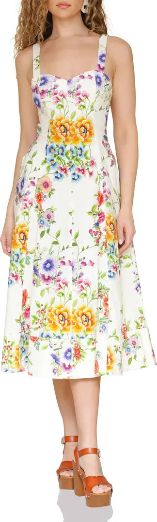 Avec Les Filles Floral Fit & Flare Dress | Nordstrom | Nordstrom