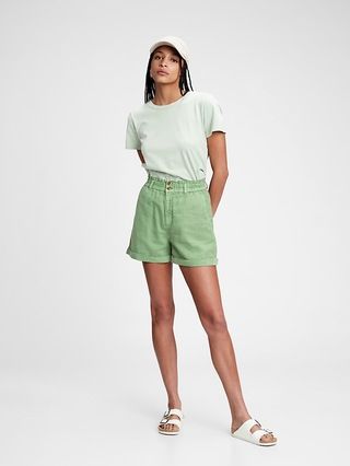 High Rise Paperbag Shorts with Washwell™ | Gap (US)