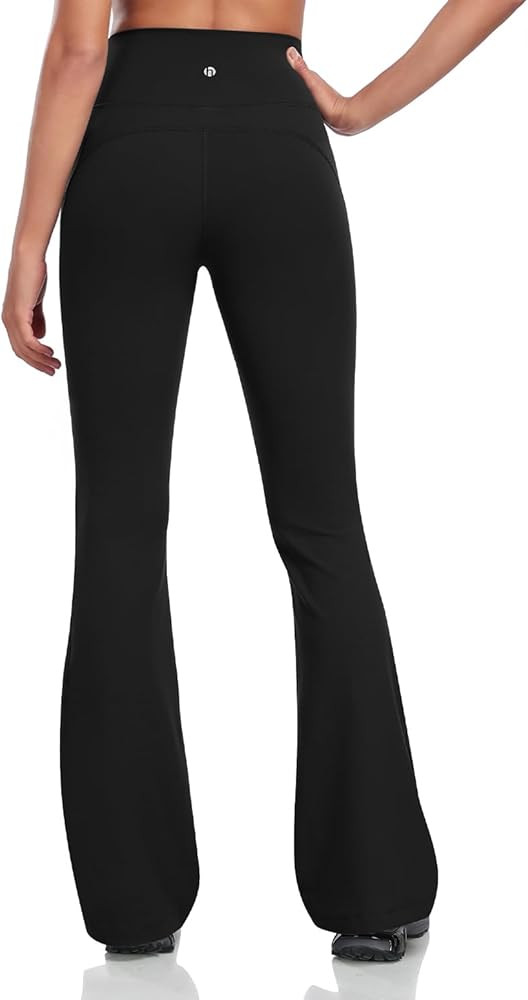 HeyNuts Mellow Flare Leggings 29"/30.5"/32.5"/34.5", High Waisted Tummy Control Wide Leg Bootcut ... | Amazon (US)