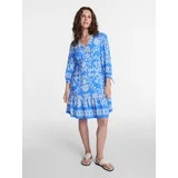 Time and Tru Women's A-Line Border Print Mini Dress, Sizes XS-XXXL | Walmart (US)