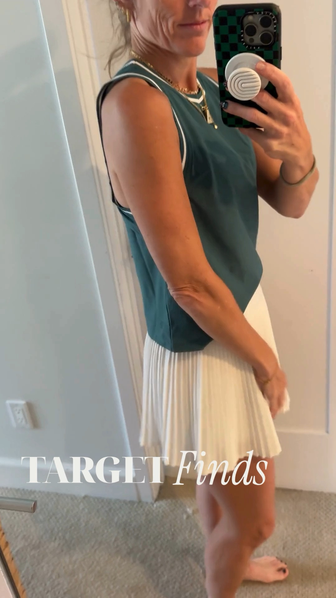 A target top for spring I’m loving. I wore it with a tennis skirt today but also love it with joggers. It also has a matching skirt.  And if you’re asking about my favorite tennis skirt, it’s this mini pleated one from Lululemon.

#tennisoutfit #ActiveOutfits #targetstyle

#LTKSeasonal #LTKActive #LTKootd