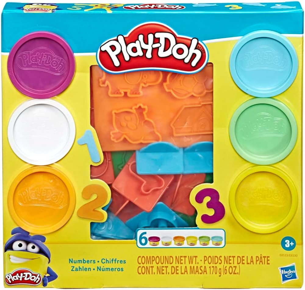 Hasbro Play-Doh Fundamentals - 10 Numbers plus Multiple Shape Stamper Tools plus 6 Colors of Play... | Amazon (US)