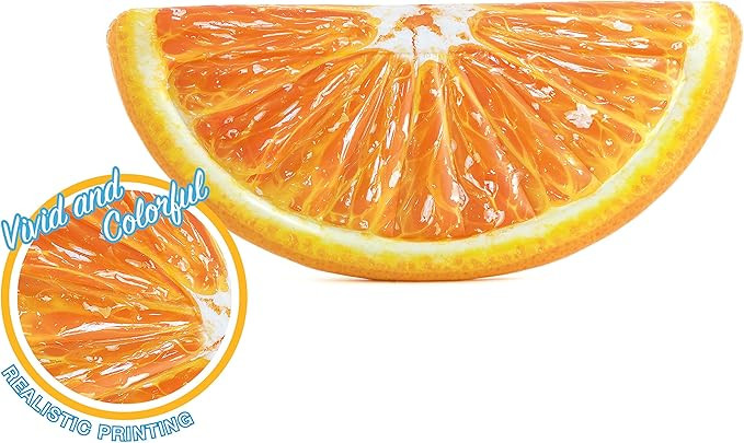 Intex Orange Slice Inflatable Mat with Realistic Printing, 70" X 33.5" | Amazon (US)
