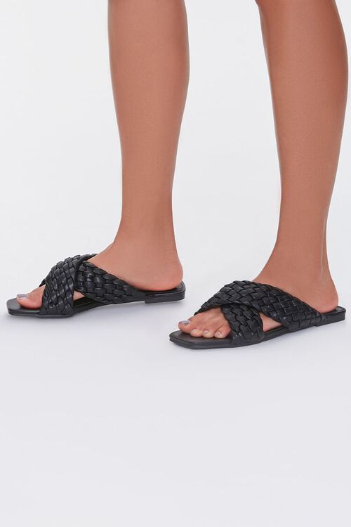 Braided Crisscross Flat Sandals | Forever 21 (US)