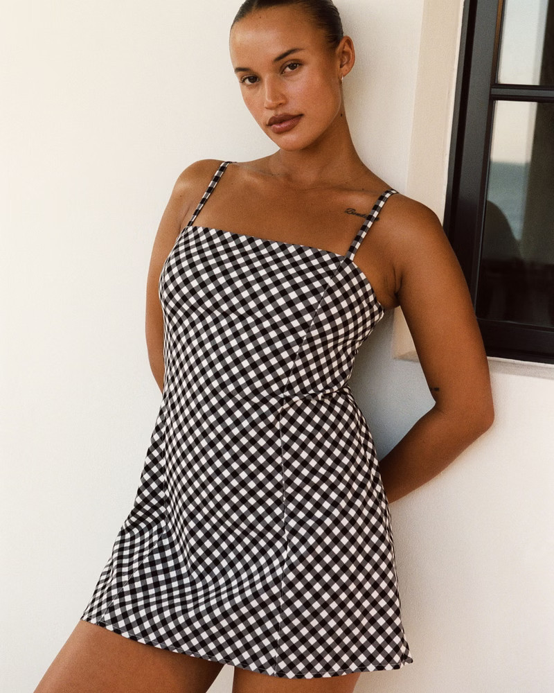 Abercrombie & Fitch Women's Bra-Free Everyday Skort in Black Pattern - Size L | Abercrombie & Fitch (US)