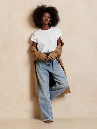 SUPIMA® Boxy Crop T-Shirt | Banana Republic (US)