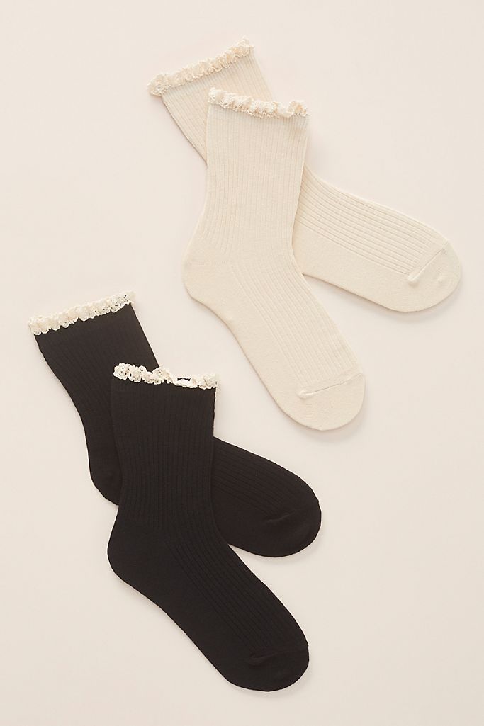 Hansel From Basel Ruffled Ankle Sock Set | Anthropologie (US)